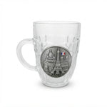 Paris French Flag Emblem Beer Glass Mug