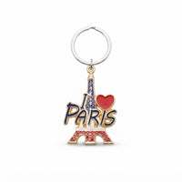 Parisian Charm Keychains – Iridescent Bear, Unicorn & Eiffel Tower Collection