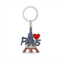Parisian Charm Keychains – Iridescent Bear, Unicorn & Eiffel Tower Collection