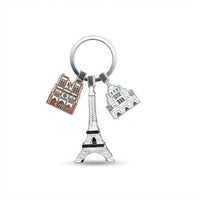 Parisian Charm Keychains – Iridescent Bear, Unicorn & Eiffel Tower Collection