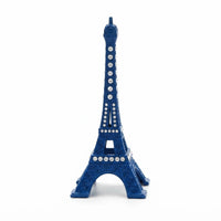 Miniature statue réplique de la tour Eiffel avec strass diamantés