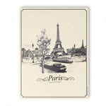 Paris Vintage Sketch Placemat Set