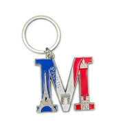Porte-clés lettre personnalisée – Anneau de clé en métal personnalisé