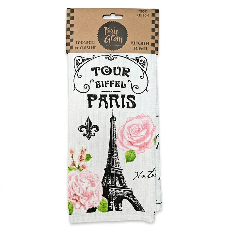 Paris Voyage Illustrated Kitchen Towel