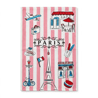 Paris Voyage Illustrated Kitchen Towel