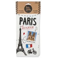 Paris Voyage Illustrated Kitchen Towel