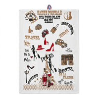 Paris Voyage Illustrated Kitchen Towel