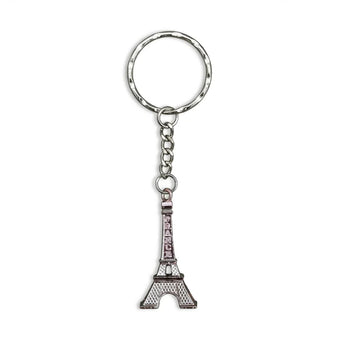 Classic Eiffel Tower Keychain – Vintage Style Metal Souvenir Ring