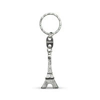 Classic Eiffel Tower Keychain – Vintage Style Metal Souvenir Ring