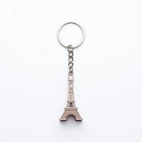 Classic Eiffel Tower Keychain – Vintage Style Metal Souvenir Ring
