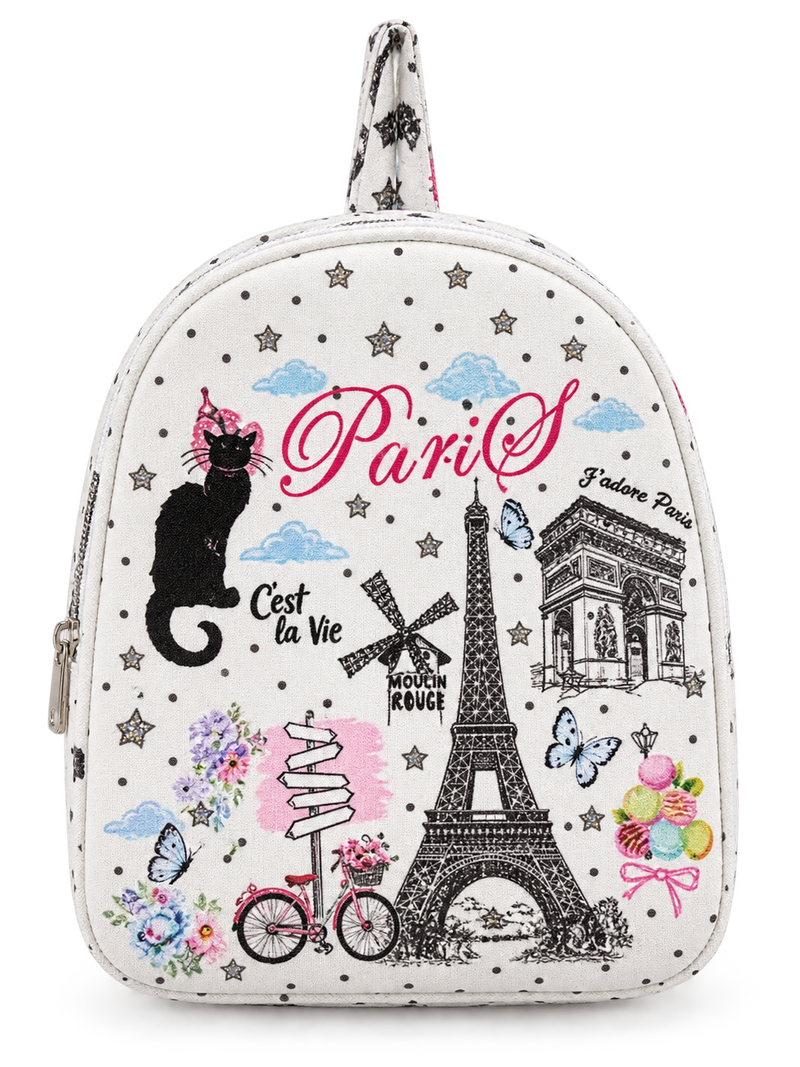 Kids Paris Sparkle Mini Backpack Pouch