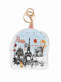 Mini sac à dos à paillettes pour enfant Paris