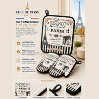 Chic de Paris Oven Mitt & Pot Holder Set