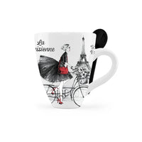 Paris Landmark Mug with Matching Spoon