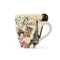 Paris Landmark Mug with Matching Spoon