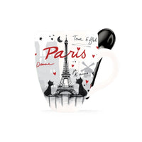 Paris Landmark Mug with Matching Spoon