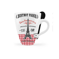Paris Landmark Mug with Matching Spoon