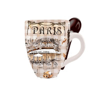 Paris Landmark Mug with Matching Spoon