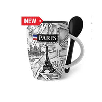 Paris Landmark Mug with Matching Spoon
