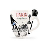 Paris Landmark Mug with Matching Spoon