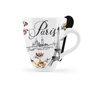 Paris Landmark Mug with Matching Spoon