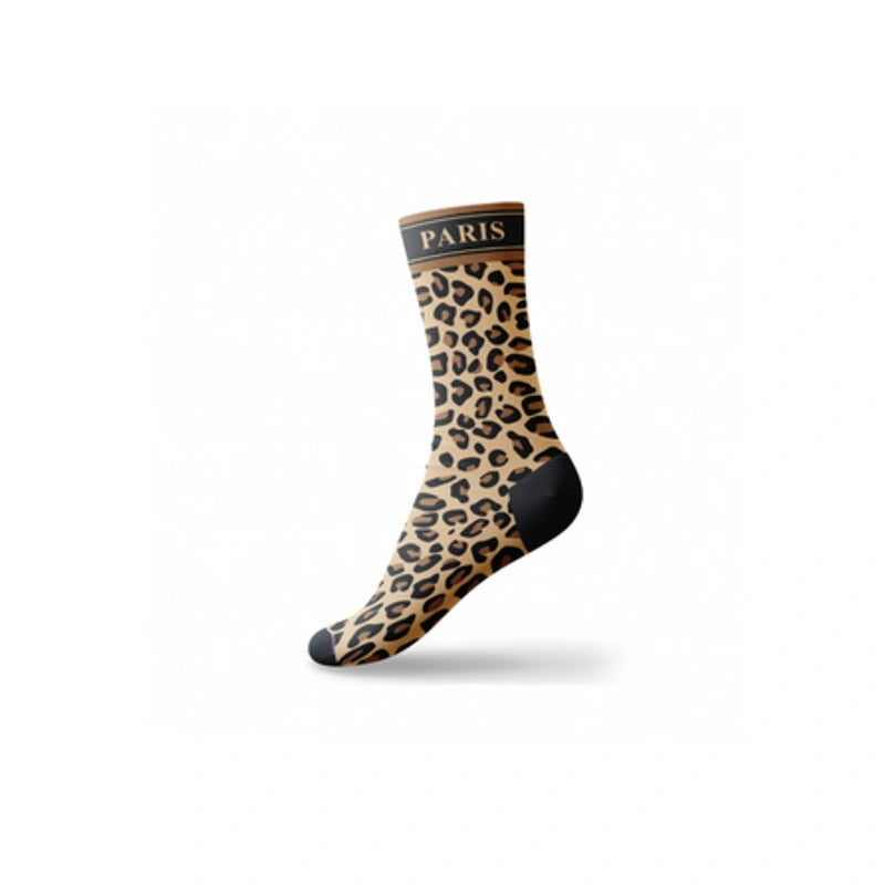 Paris Themed Fashion Crew Socks